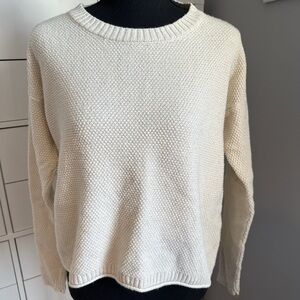 Madewell Cozy Cream Knit Sweater